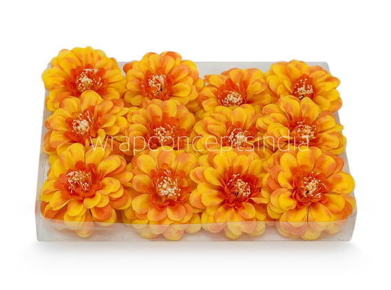 Dahlia Flower - Sunshine Yellow with hints of Orange Dahlia Flower - Sunshine Yellow with hints of Orange