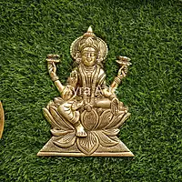 Brass Lakshmi Wall Mount - 10.5 Inch Height