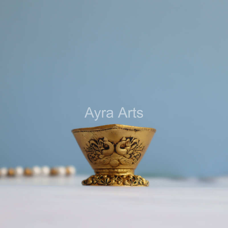 Premium Light Weight Brass Diya - 2.5 Inch Length