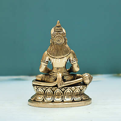 Brass Lord Hanuman Statue in Dhyana Mudra Meditation Statue - 5 Inch Height Brass Lord Hanuman Statue in Dhyana Mudra Meditation Statue - 5 Inch Height