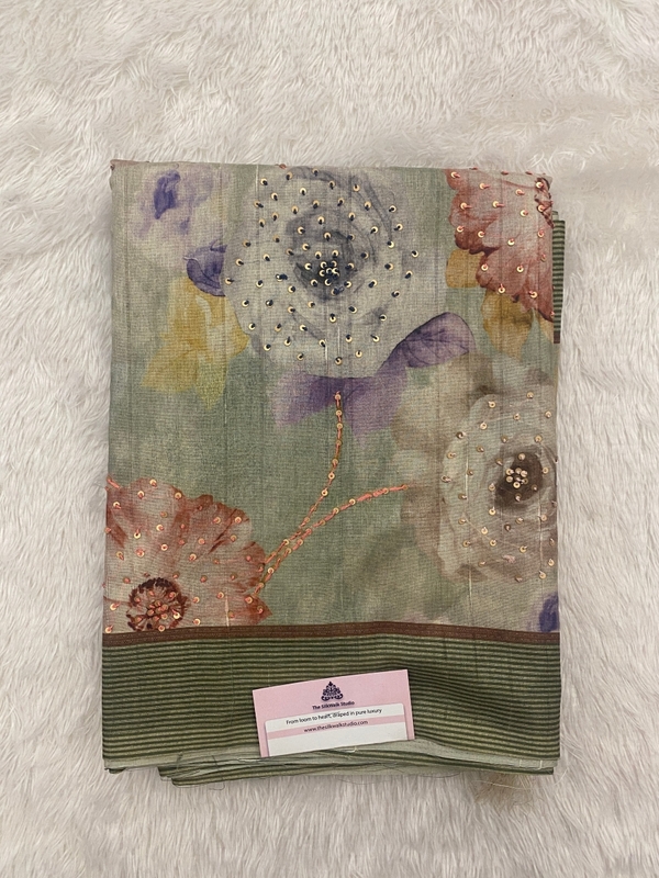 Akshara - The Tussar Knot Work Saree SWS159