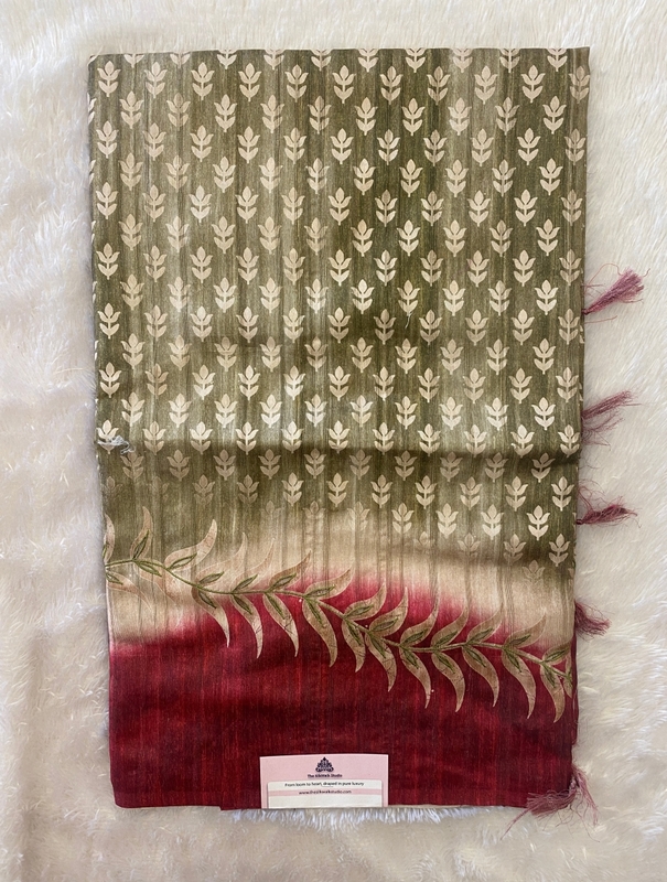 Priyanka - The Soft Tussar Saree in Floral Motifs SWS160