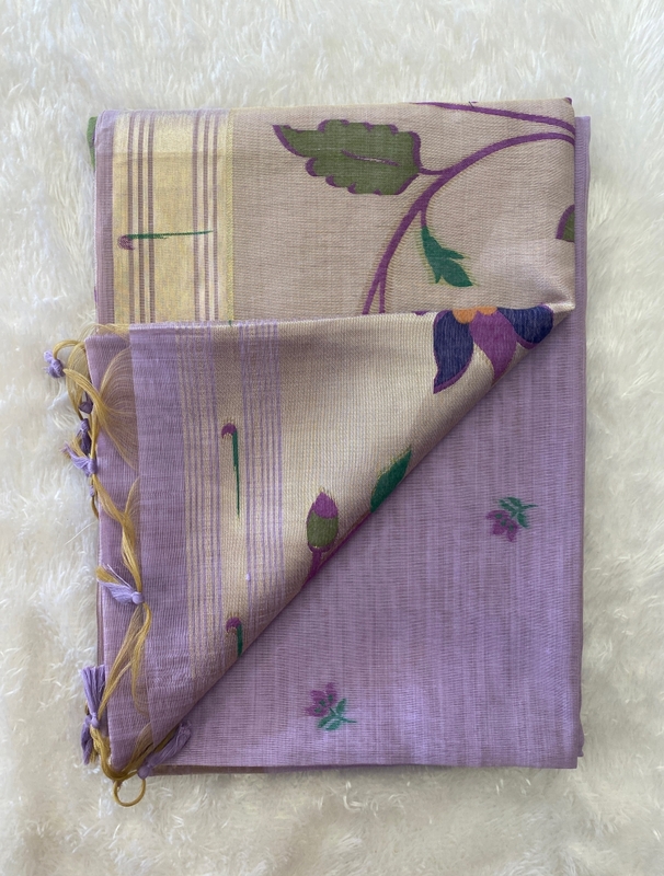 Deepika - The Munga Cotton Saree in Paithani SWS158