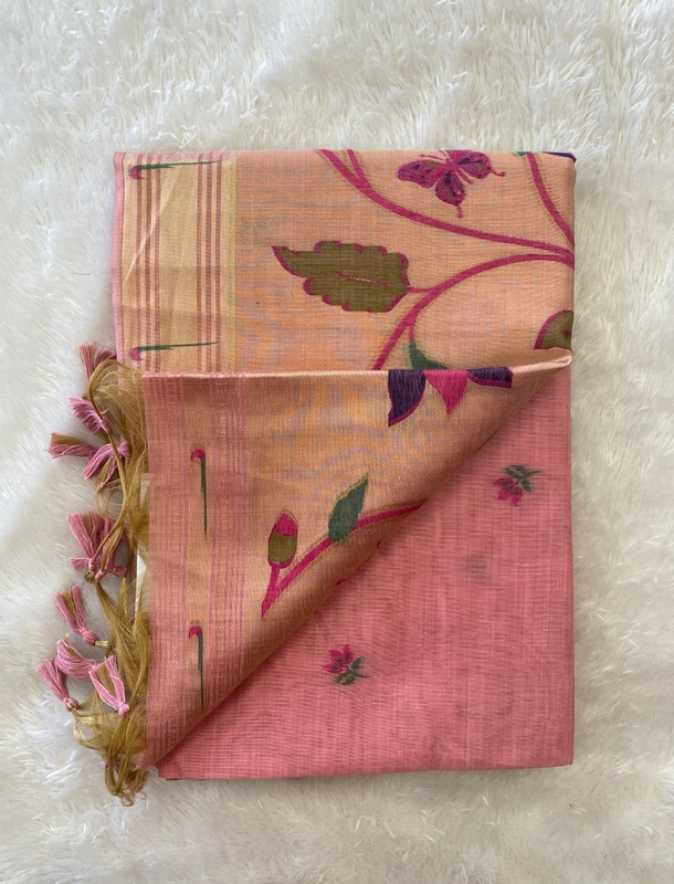 Deepika - The Munga Cotton Saree in Paithani SWS158