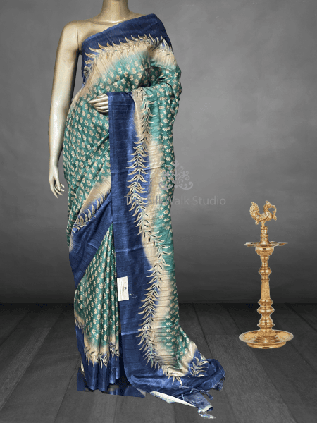 Priyanka - The Soft Tussar Saree in Floral Motifs SWS160
