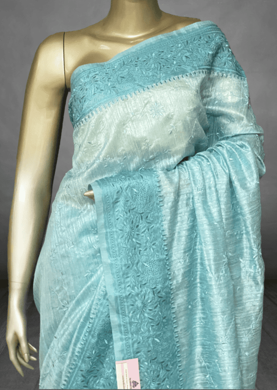 Amaya - The Tussar Saree in Thread Embroidery 20504