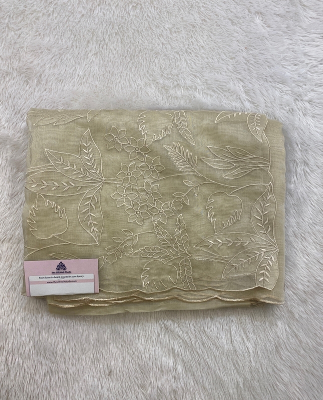 Meena – The Organza Saree with Applique Work SWS165
