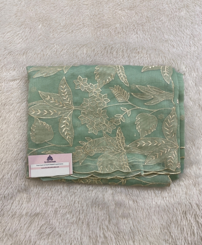 Meena – The Organza Saree with Applique Work SWS165