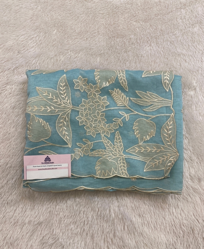 Meena – The Organza Saree with Applique Work SWS165