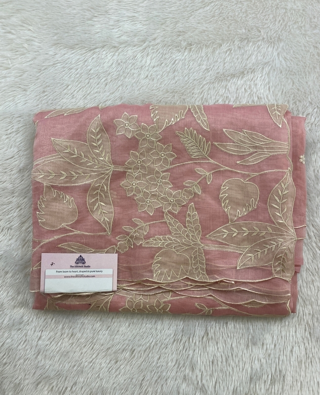 Meena – The Organza Saree with Applique Work SWS165