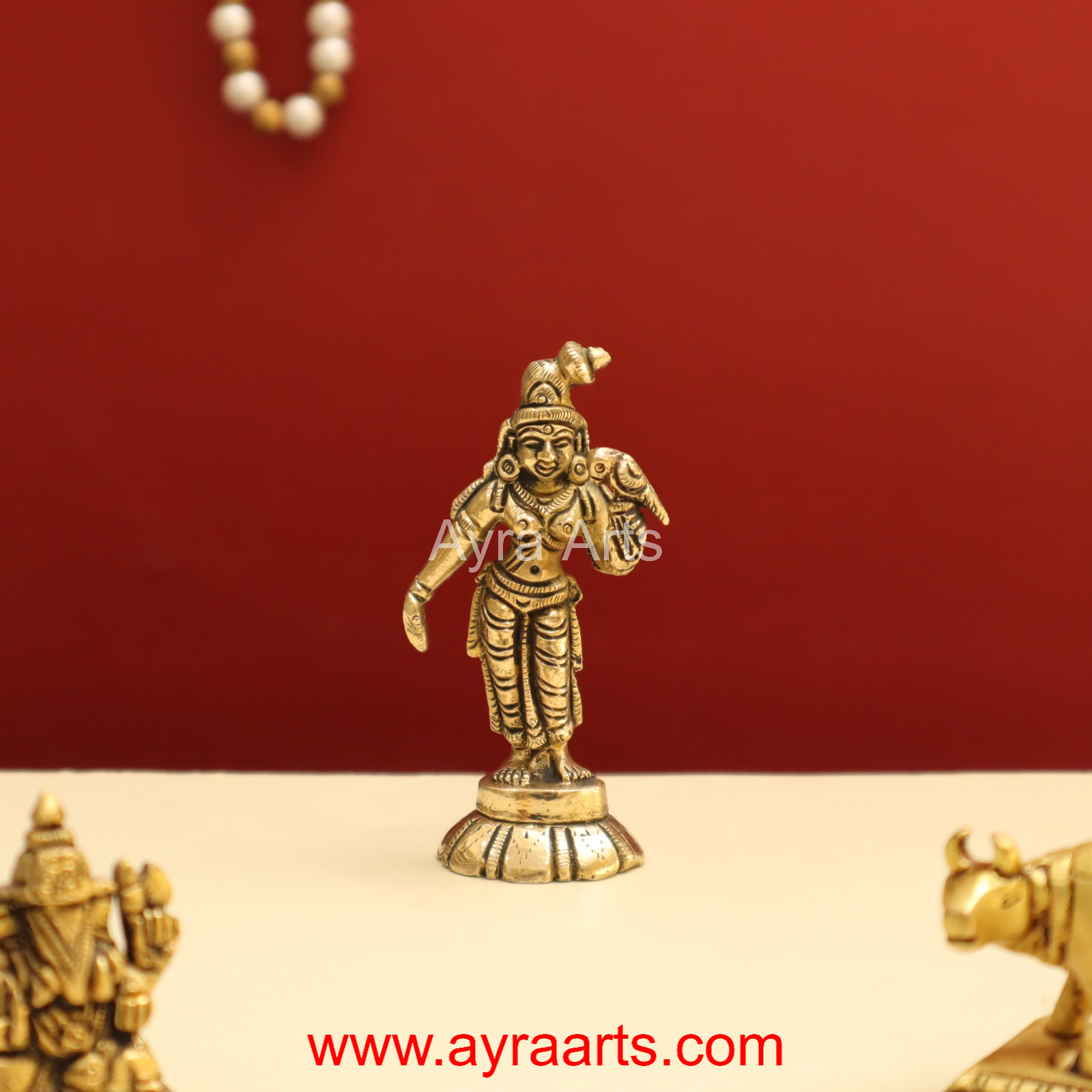 Brass Godha Devi Kothai Nachiyar Andal idol - 3.2 Inch Height Brass Godha Devi Kothai Nachiyar Andal idol - 3.2 Inch Height