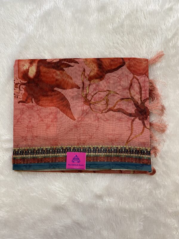 Meera - The Semi Tussar Saree in Floral Print 18330