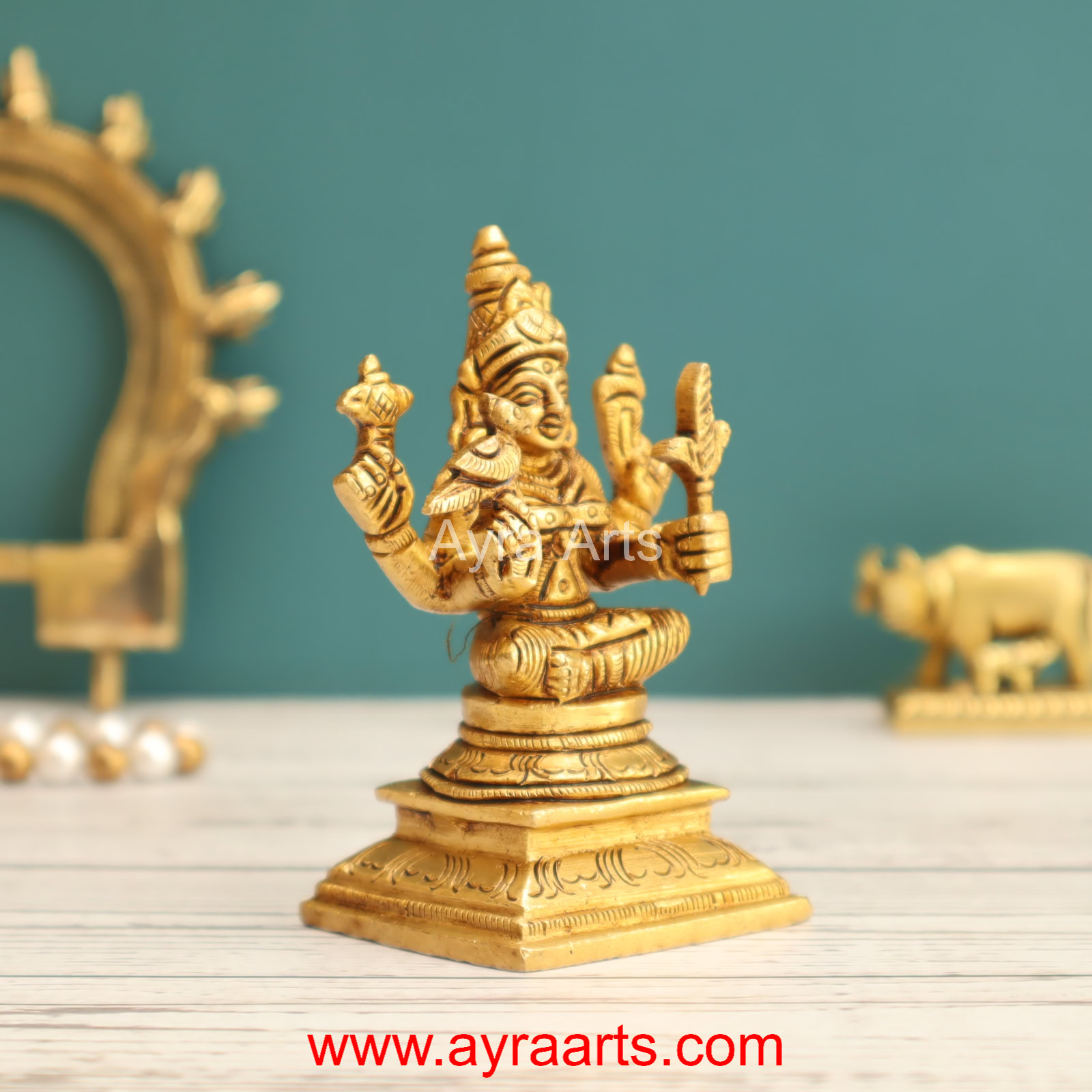 Brass Lalitha Devi 3.5 Inch Height Brass Lalitha Devi 3.5 Inch Height