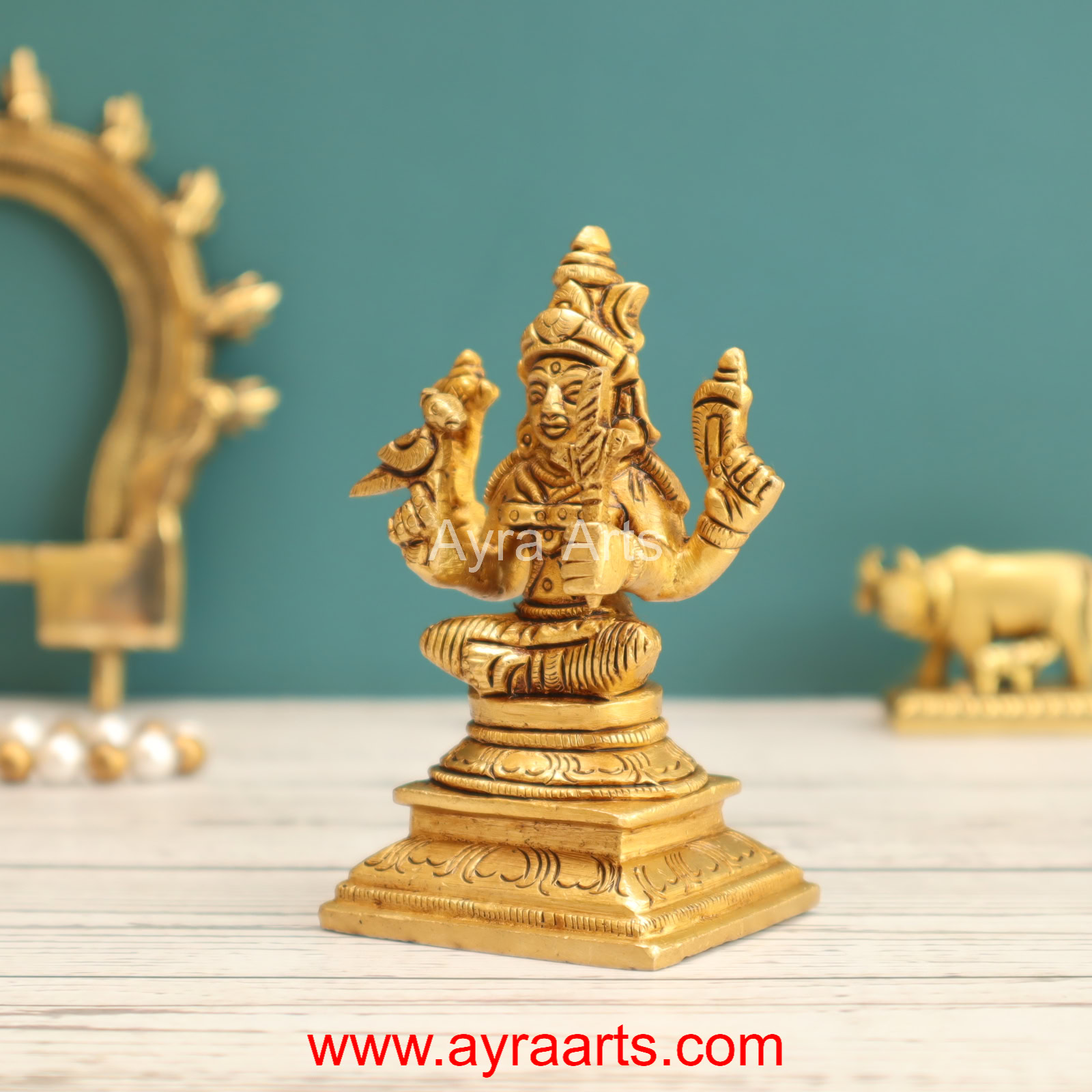 Brass Lalitha Devi 3.5 Inch Height Brass Lalitha Devi 3.5 Inch Height
