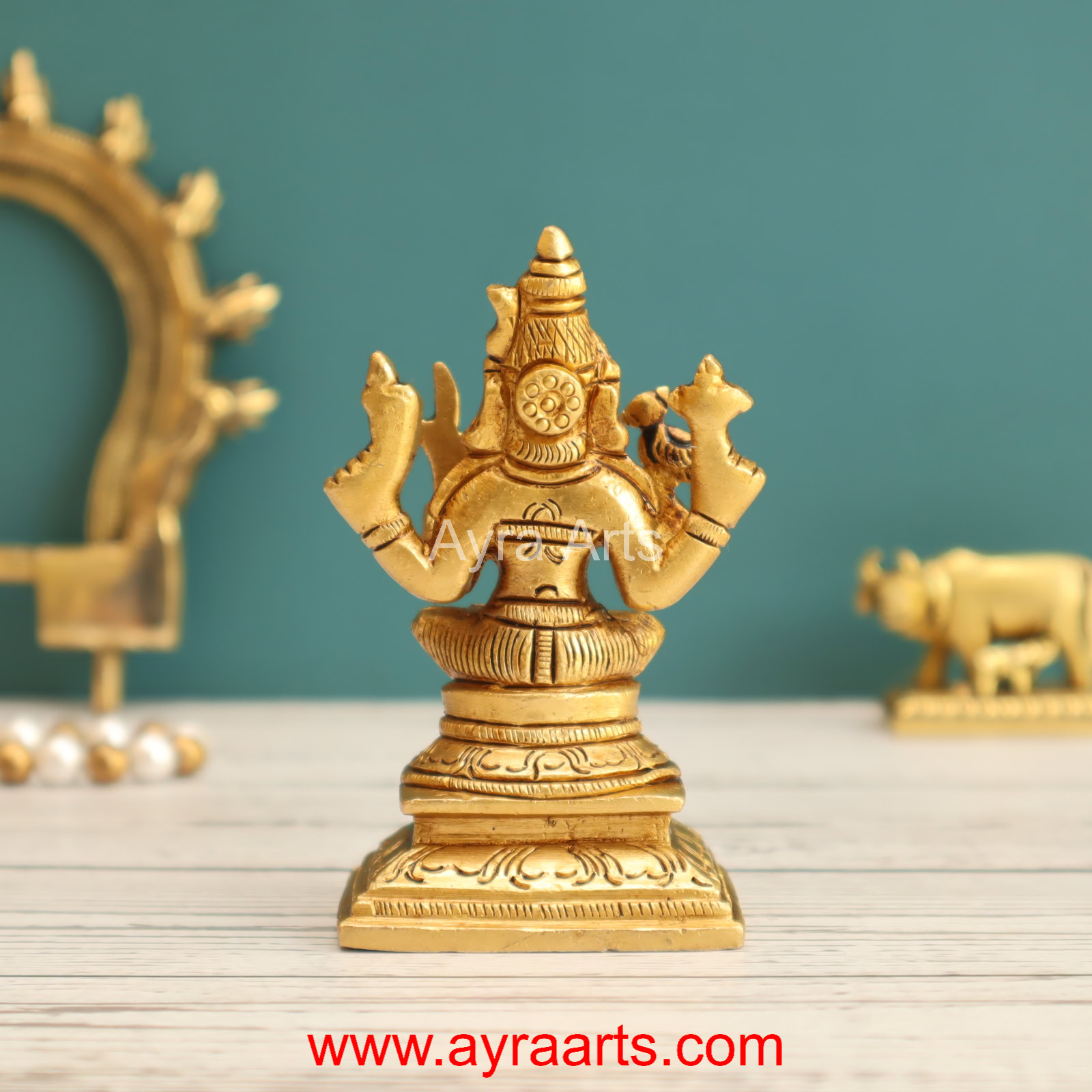 Brass Lalitha Devi 3.5 Inch Height Brass Lalitha Devi 3.5 Inch Height
