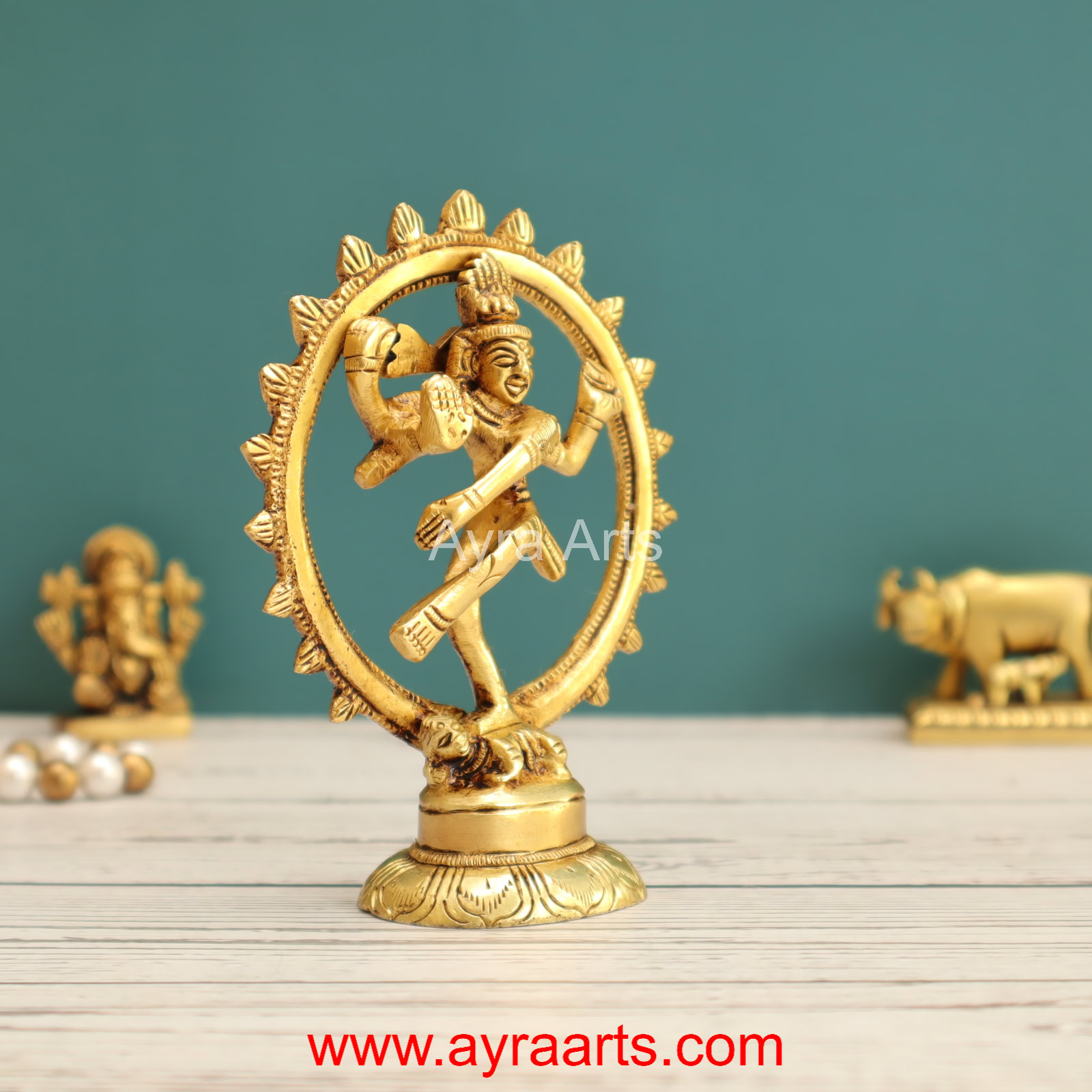 Brass Natarajan Idol 4 Inch Height