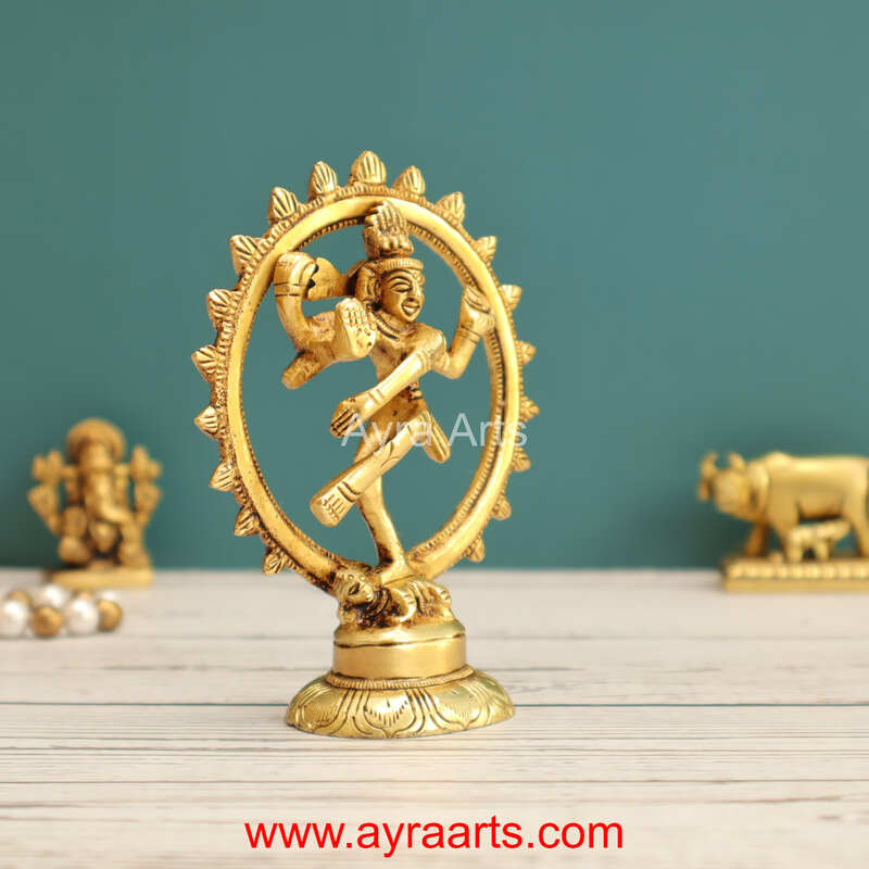 Brass Natarajan Idol 4 Inch Height