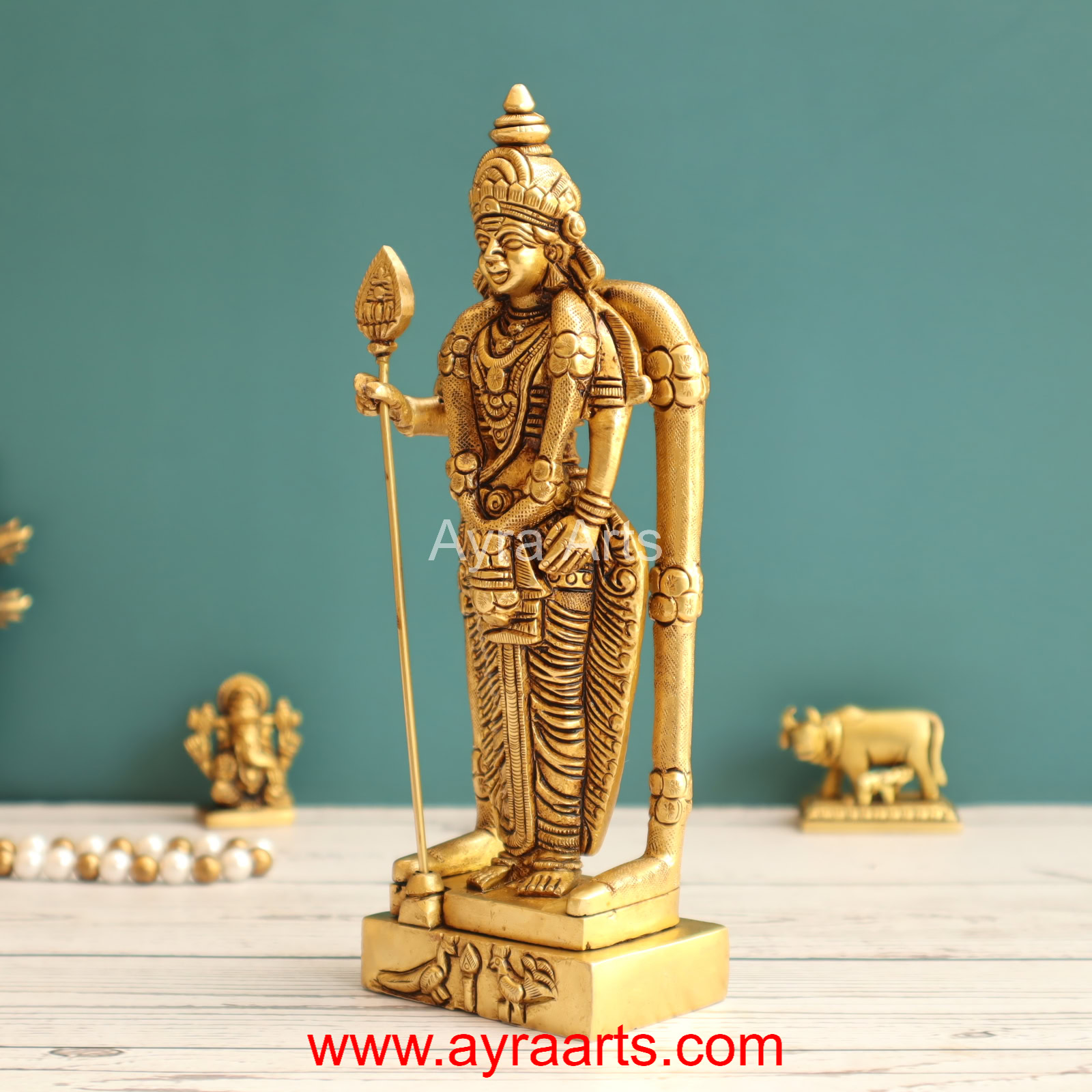 Brass Murgan 7.5 Inch Height
