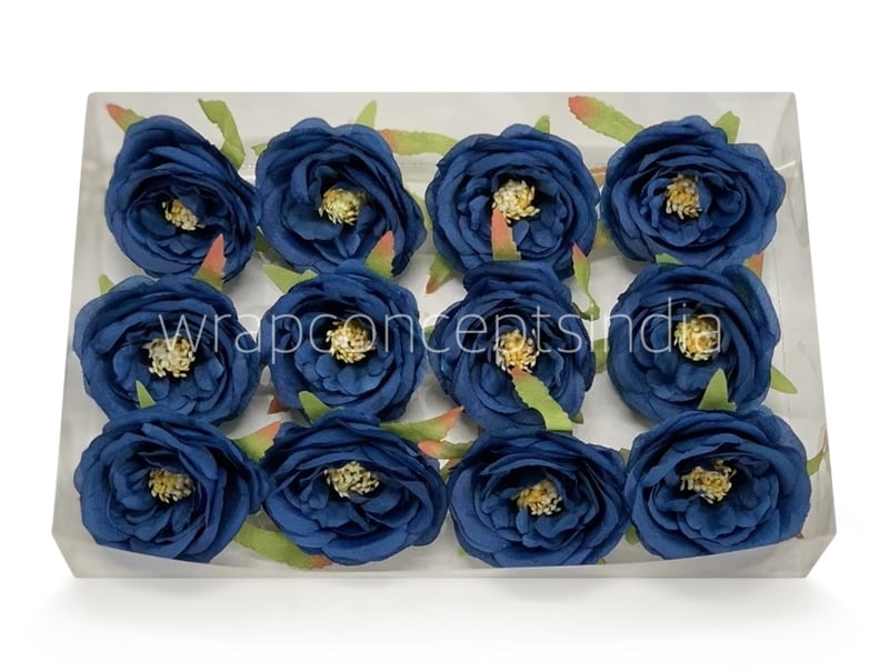 Navy Blue Camellia Flower