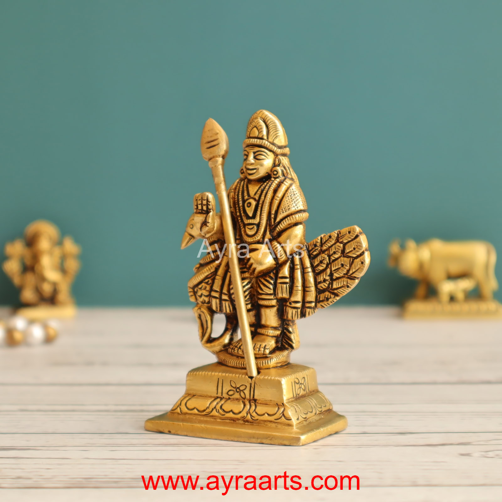 Brass Murugan 3.5 Inch Height