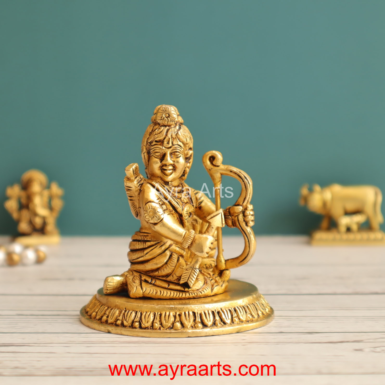 Brass Ram Lalla 3.5 Inch Height Brass Ram Lalla 3.5 Inch Height
