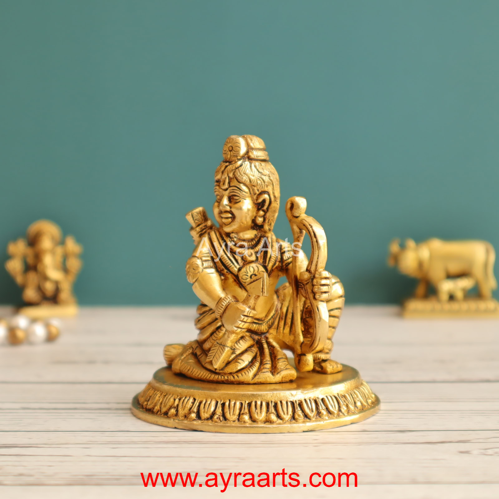 Brass Ram Lalla 3.5 Inch Height Brass Ram Lalla 3.5 Inch Height