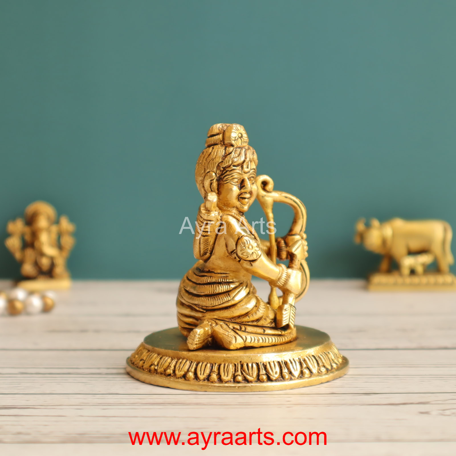 Brass Ram Lalla 3.5 Inch Height Brass Ram Lalla 3.5 Inch Height