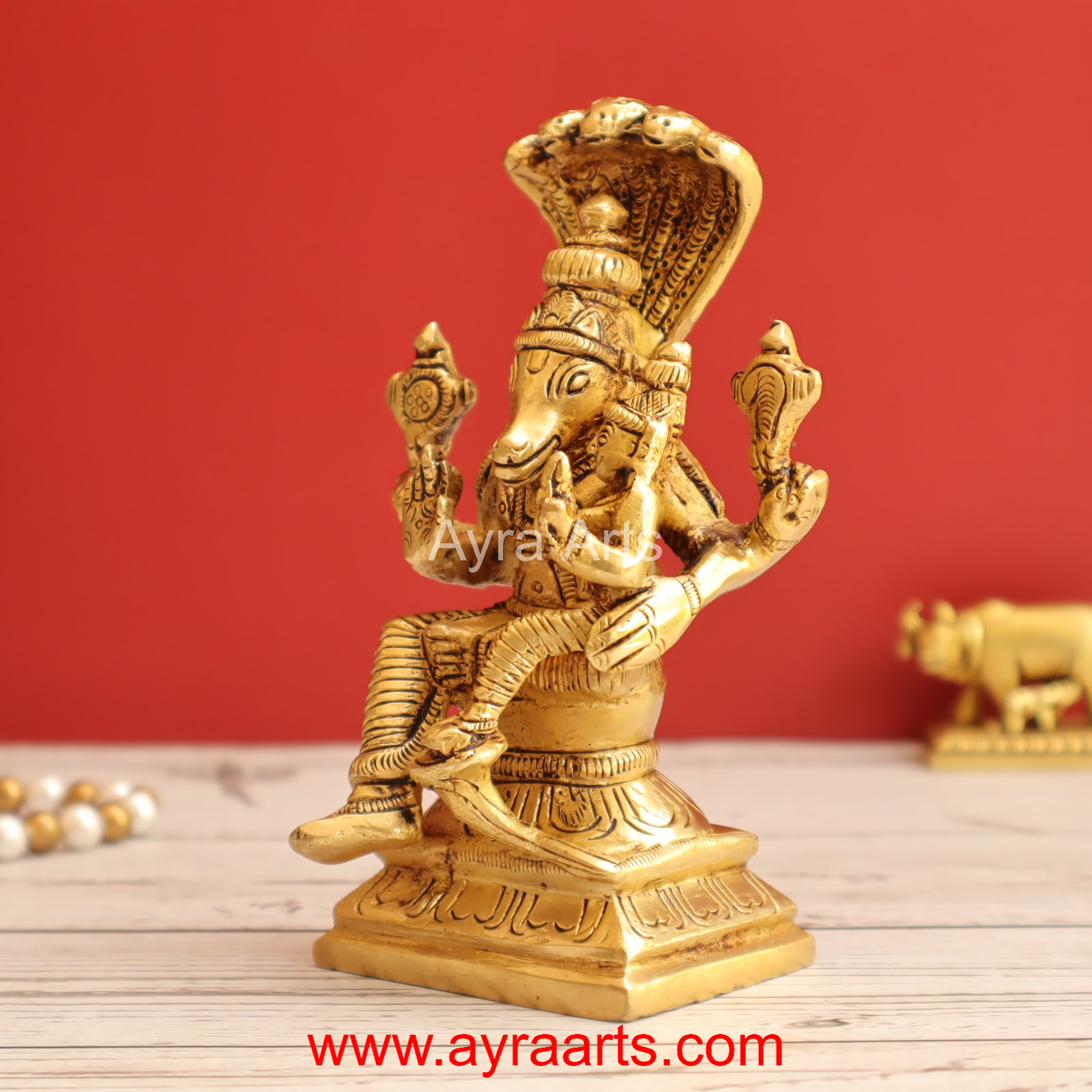 Brass Naga Hayagriva Height 5 Inch Height Brass Naga Hayagriva Height 5 Inch Height
