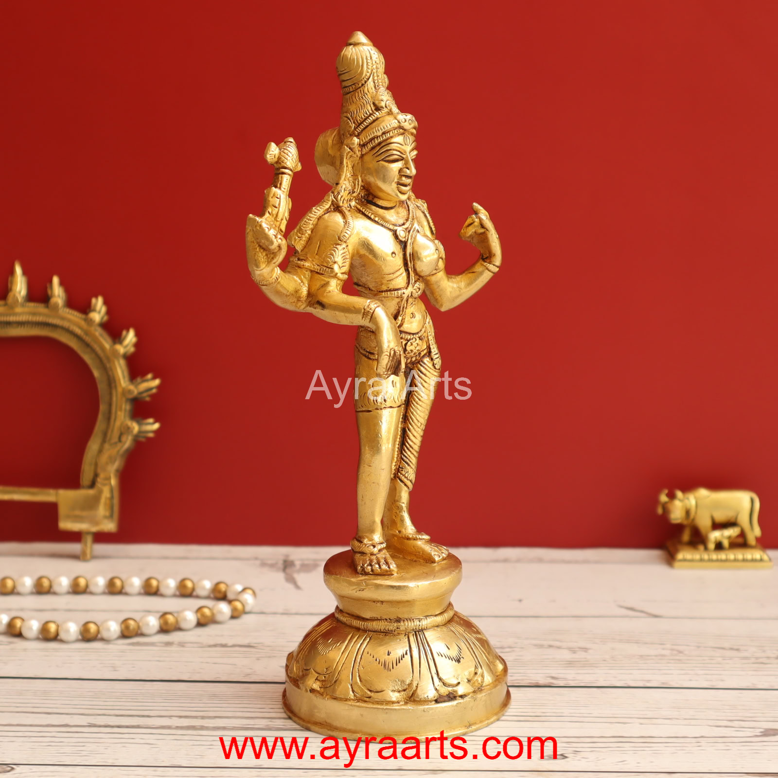 Brass Ardhanareswari 8.5 Inch Height