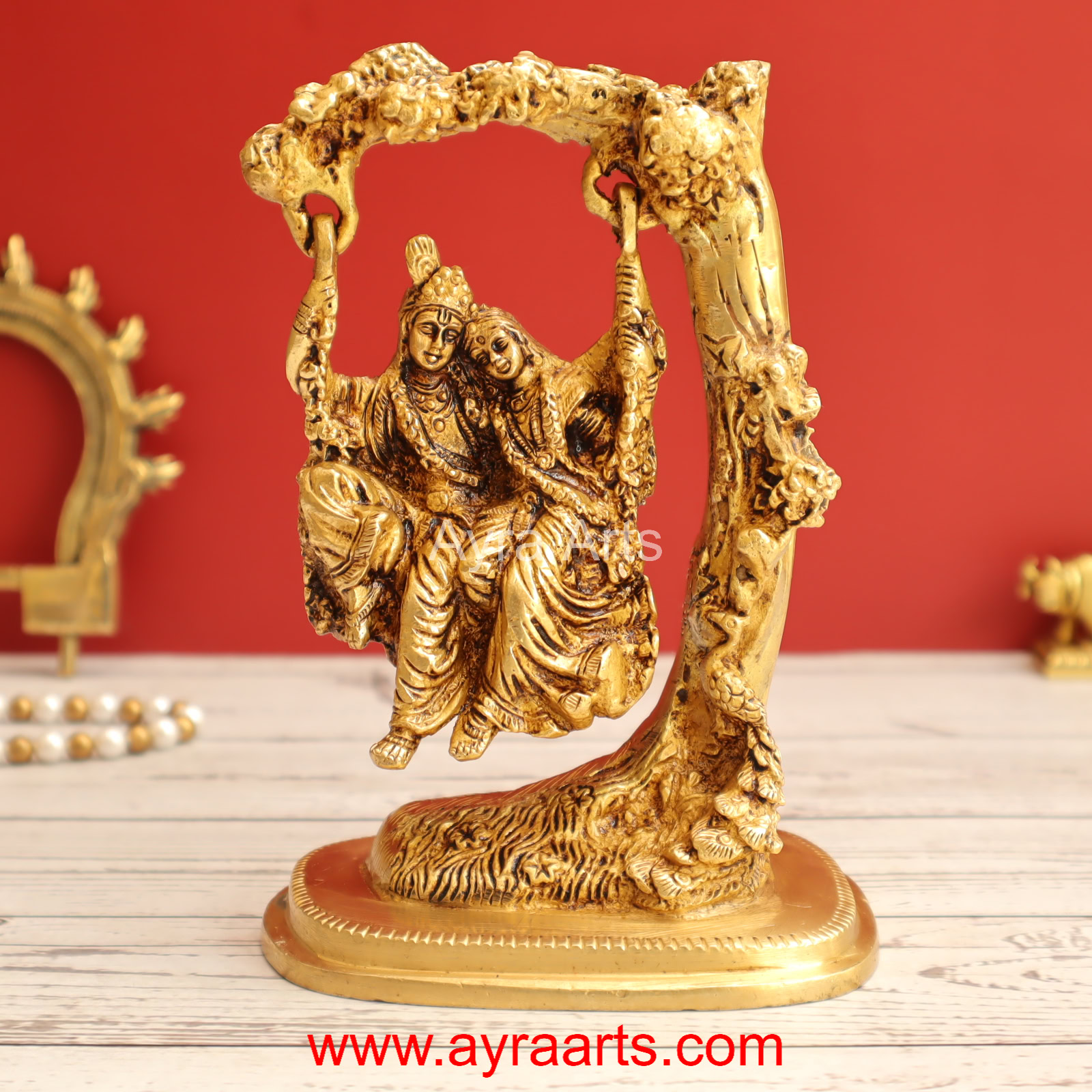 Brass radha Krishna 7 Inch Height Brass radha Krishna 7 Inch Height