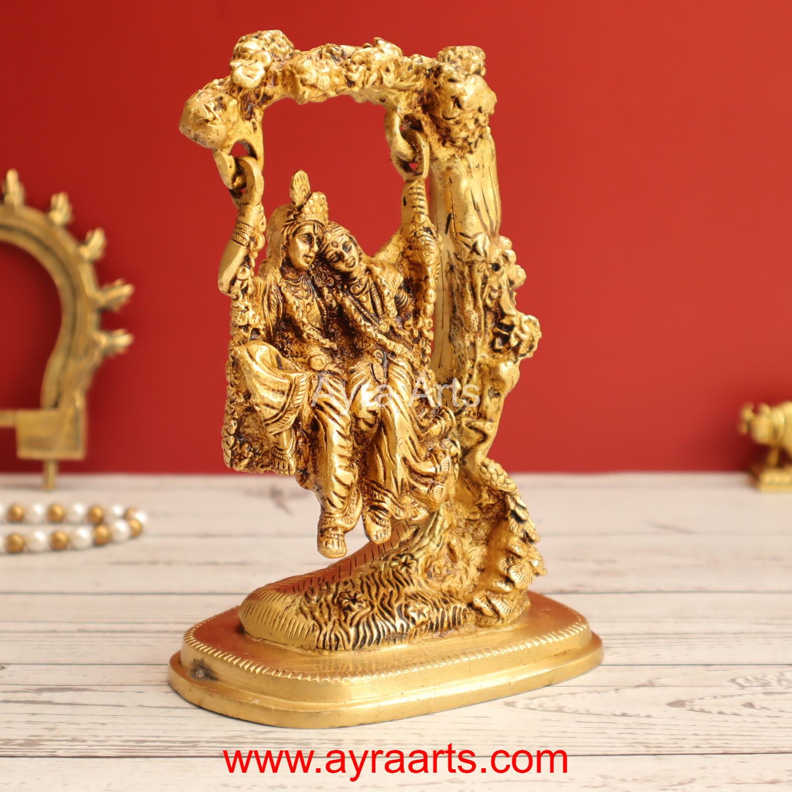 Brass radha Krishna 7 Inch Height Brass radha Krishna 7 Inch Height