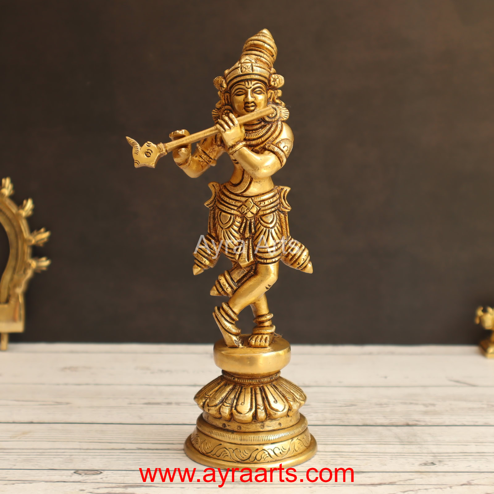 Brass Krishna 8.5 Inch Height Brass Krishna 8.5 Inch Height