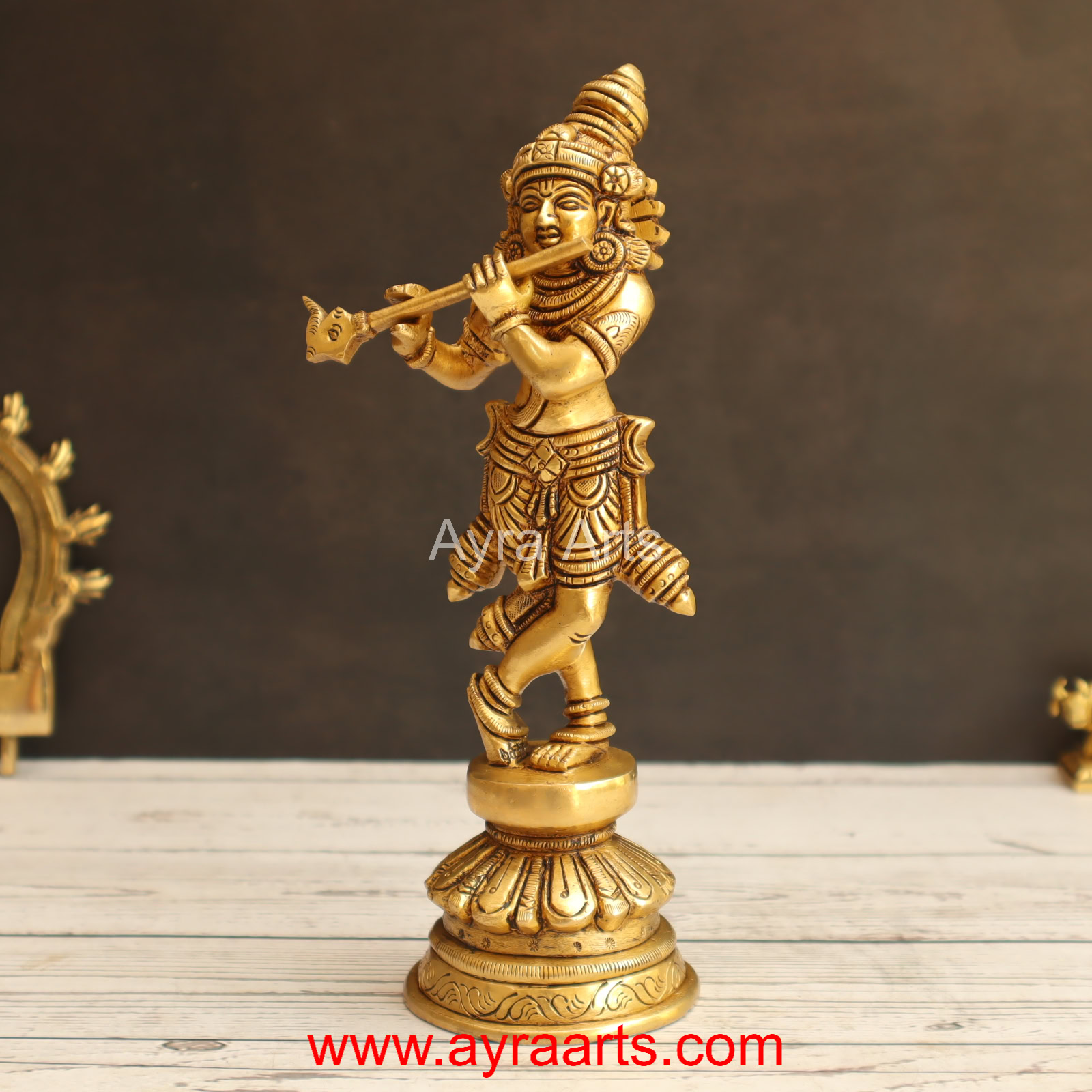 Brass Krishna 8.5 Inch Height Brass Krishna 8.5 Inch Height
