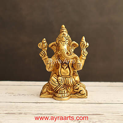 Brass Ganesha 3.5 Inch Height