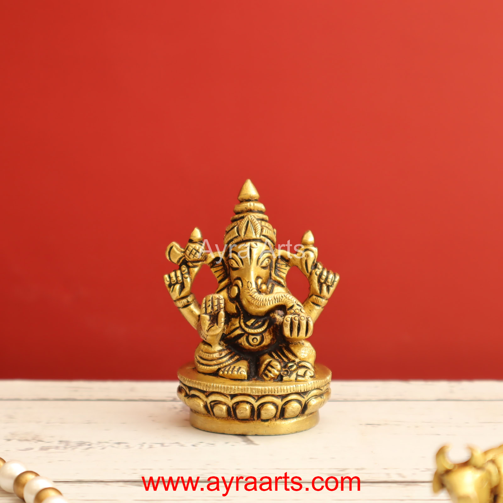 Brass Ganesha 3 Inch Height Brass Ganesha 3 Inch Height