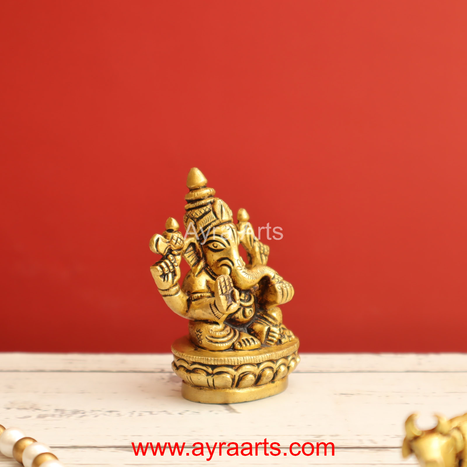 Brass Ganesha 3 Inch Height Brass Ganesha 3 Inch Height