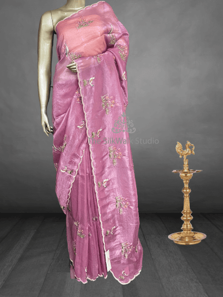 Pakshi - The Crush Organza Saree in Thread Work SWS178