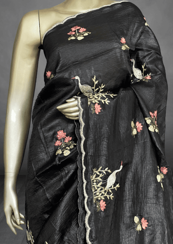 Pakshi - The Crush Organza Saree in Thread Work SWS180