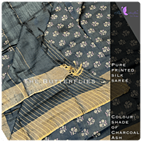 Pure printed silk saree NIRSSIL20528