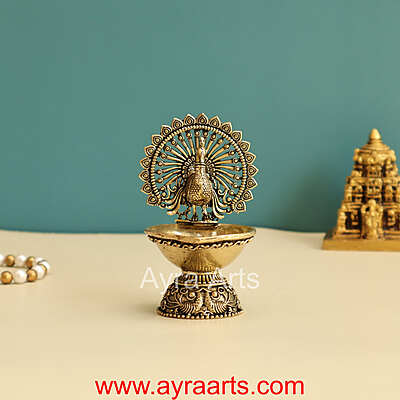 Premium Peacock Designer Diya