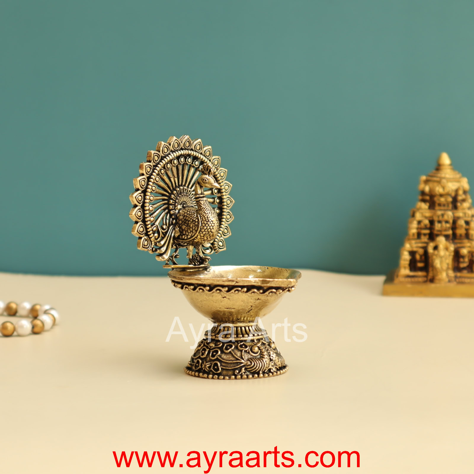 Premium Peacock Designer Diya