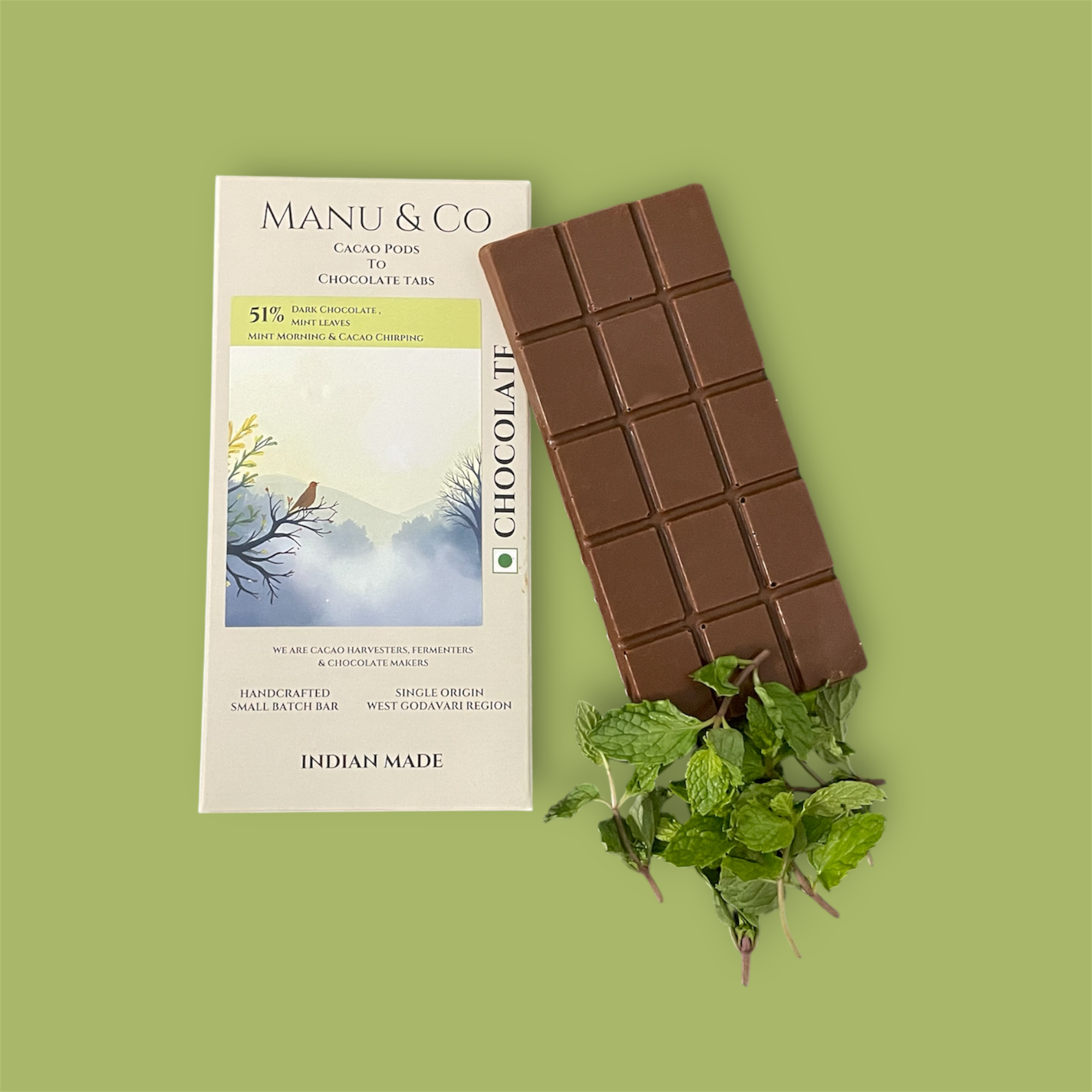 51% Dark Chocolate , Mint