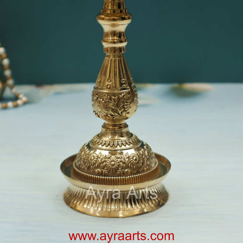 Brass Samai Peacock Maharaja Diya Oil Lamp Brass Samai Peacock Maharaja Diya Oil Lamp