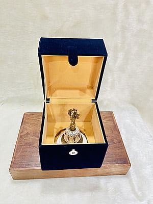 Silver Filigree Brass Hand Bell | Puja Bells for Home & Silver Gifting Silver Filigree Brass Hand Bell | Puja Bells for Home & Silver Gifting
