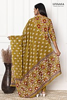 COTTON DUPPATA SET Mehendi green (Pack of all sizes)