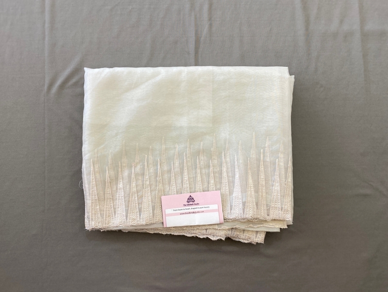 Clara - The Organza Saree in Thread Border SWS191