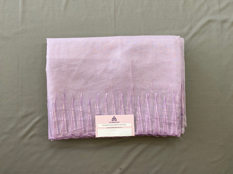 Clara - The Organza Saree in Thread Border SWS191