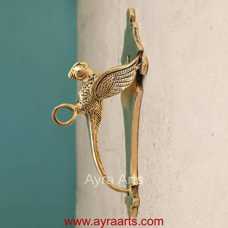 Traditional Handcrafted Bird design Brass Wall Hanger Bracket for Diya’s and Lantern - 8 Inch Height Traditional Handcrafted Bird design Brass Wall Hanger Bracket for Diya’s and Lantern - 8 Inch Height