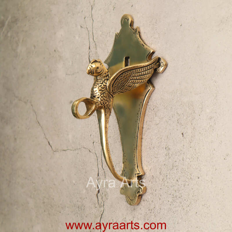 Traditional Handcrafted Bird design Brass Wall Hanger Bracket for Diya’s and Lantern - 8 Inch Height Traditional Handcrafted Bird design Brass Wall Hanger Bracket for Diya’s and Lantern - 8 Inch Height