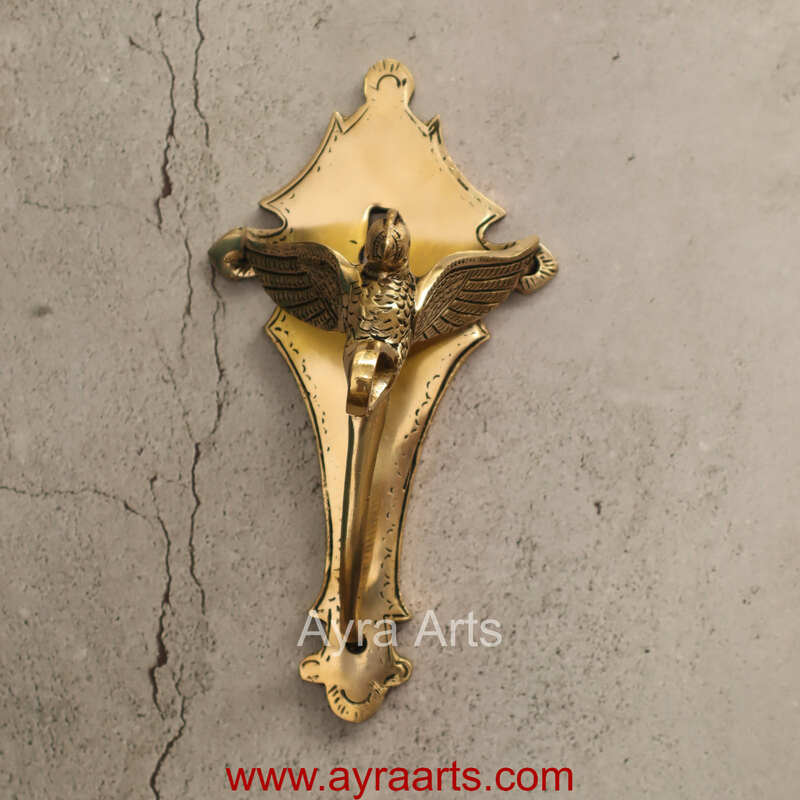 Traditional Handcrafted Bird design Brass Wall Hanger Bracket for Diya’s and Lantern - 8 Inch Height Traditional Handcrafted Bird design Brass Wall Hanger Bracket for Diya’s and Lantern - 8 Inch Height
